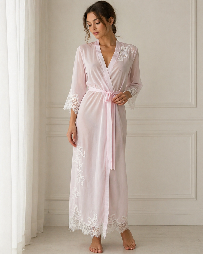 Christina Long Marquisette Robe