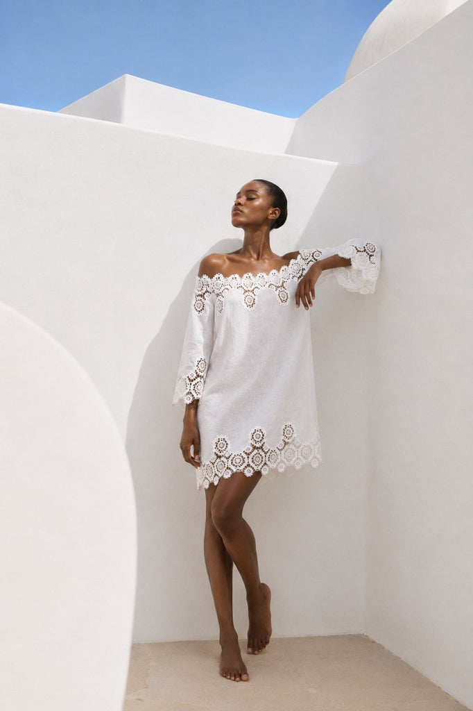 Linen tunic white 10119