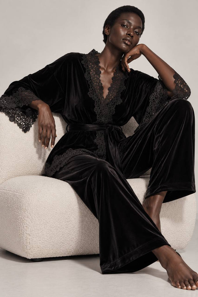 Velour suit black 741111