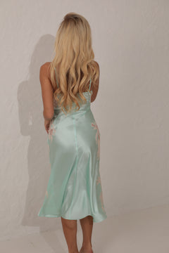 Tiffany миди шелковое платье-комбинация