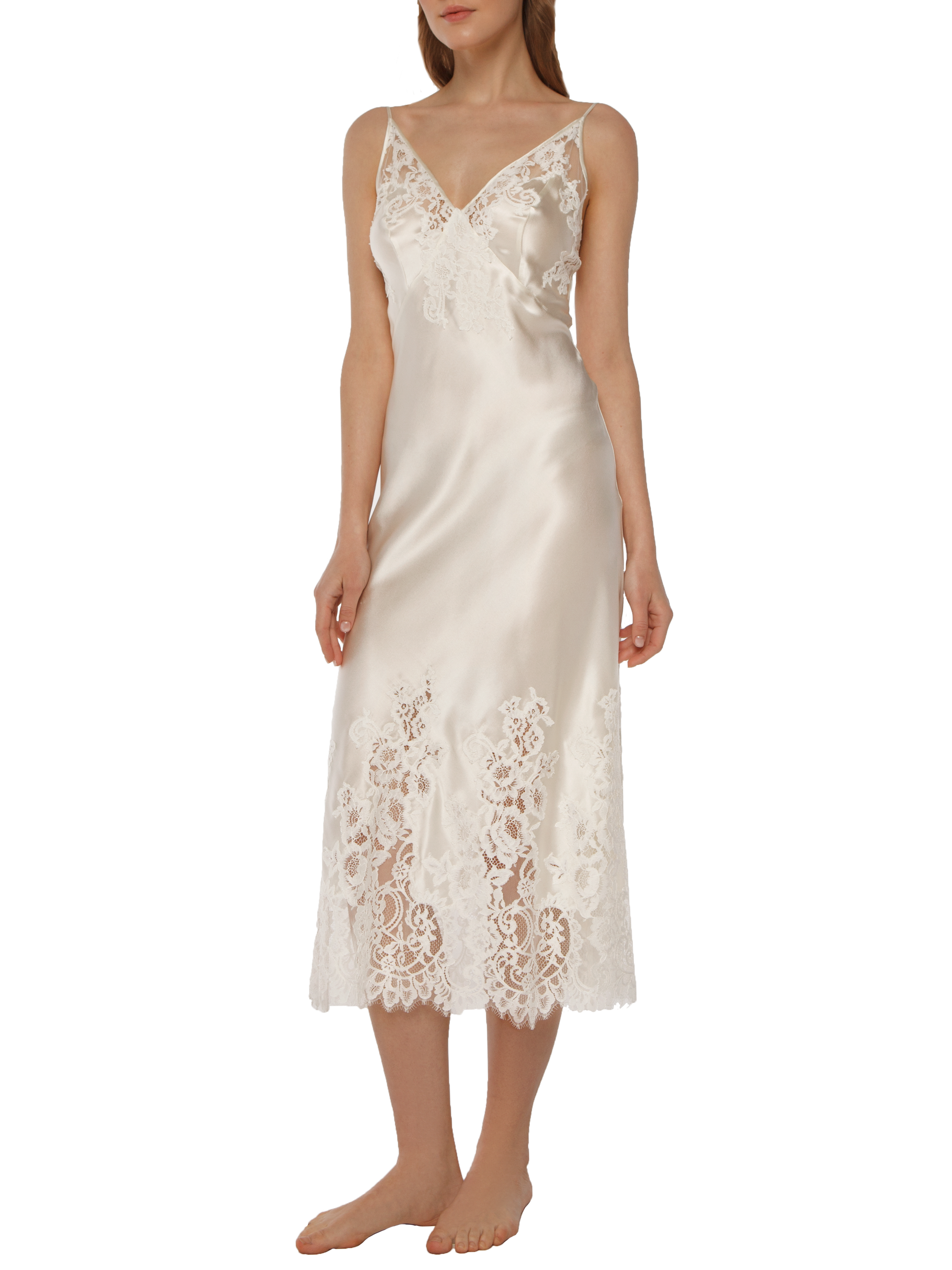 Suavite Midi Silk Nightdress