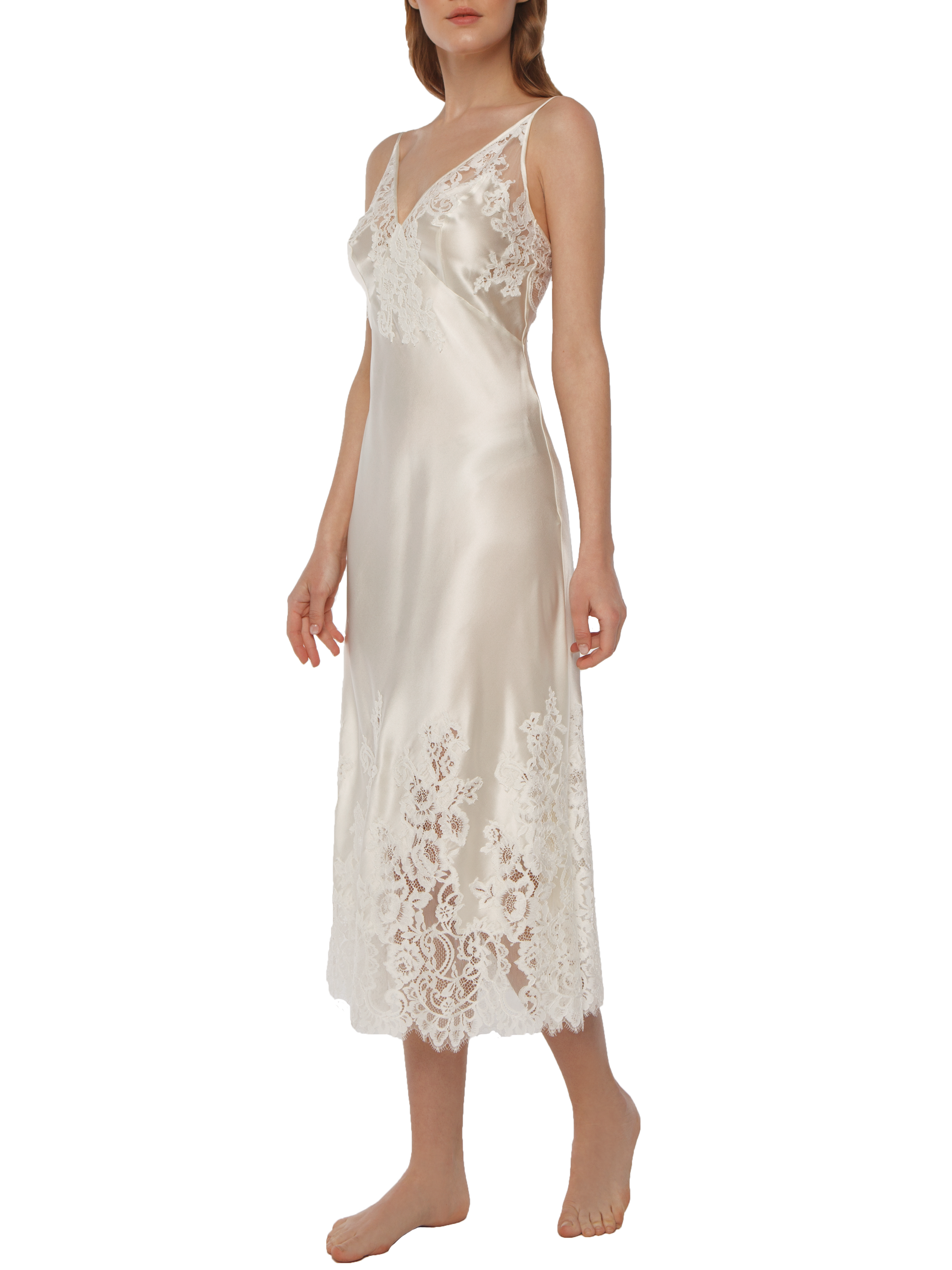 Suavite Midi Silk Nightdress