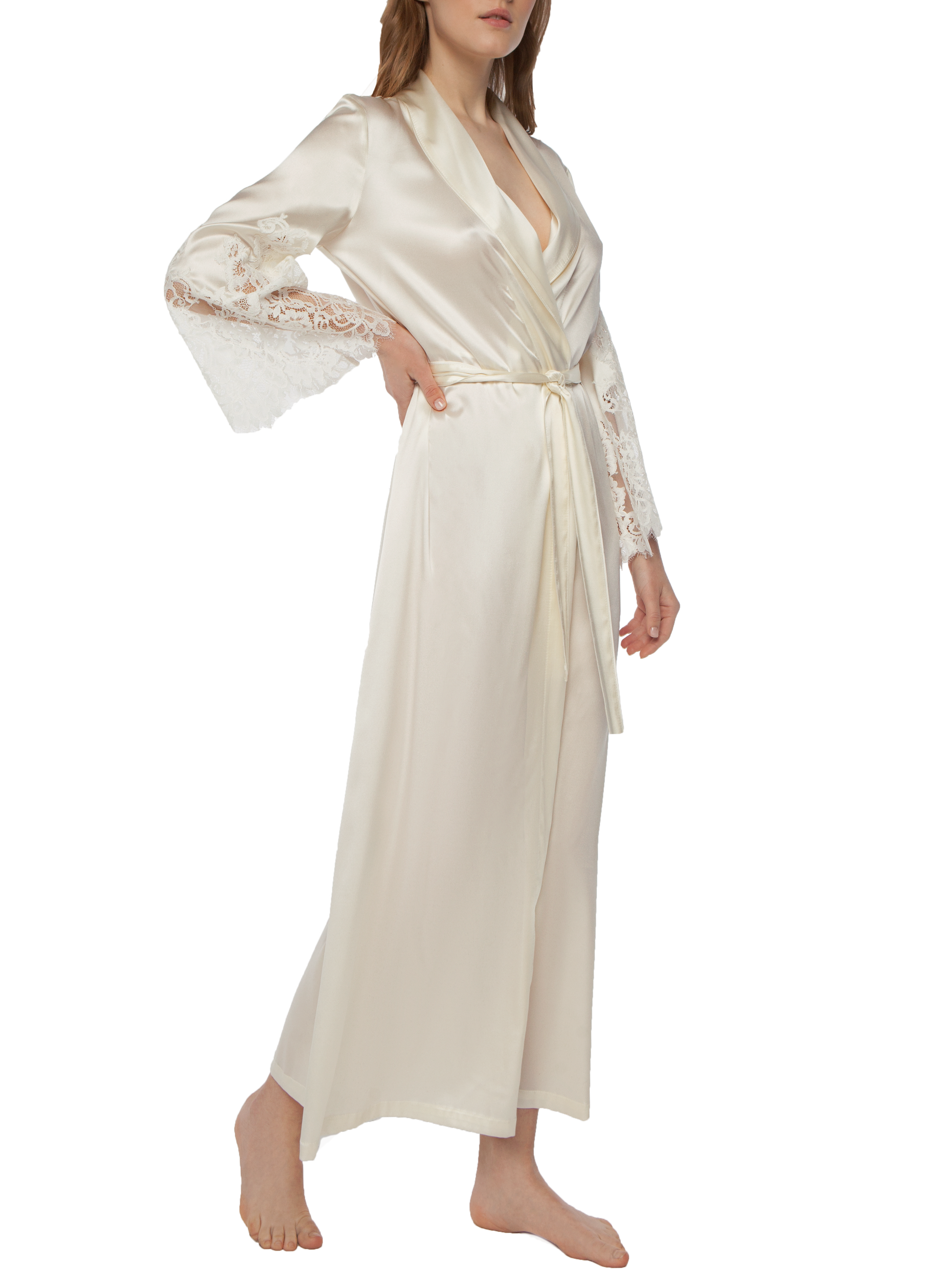 Suavite Womens Silk Robe