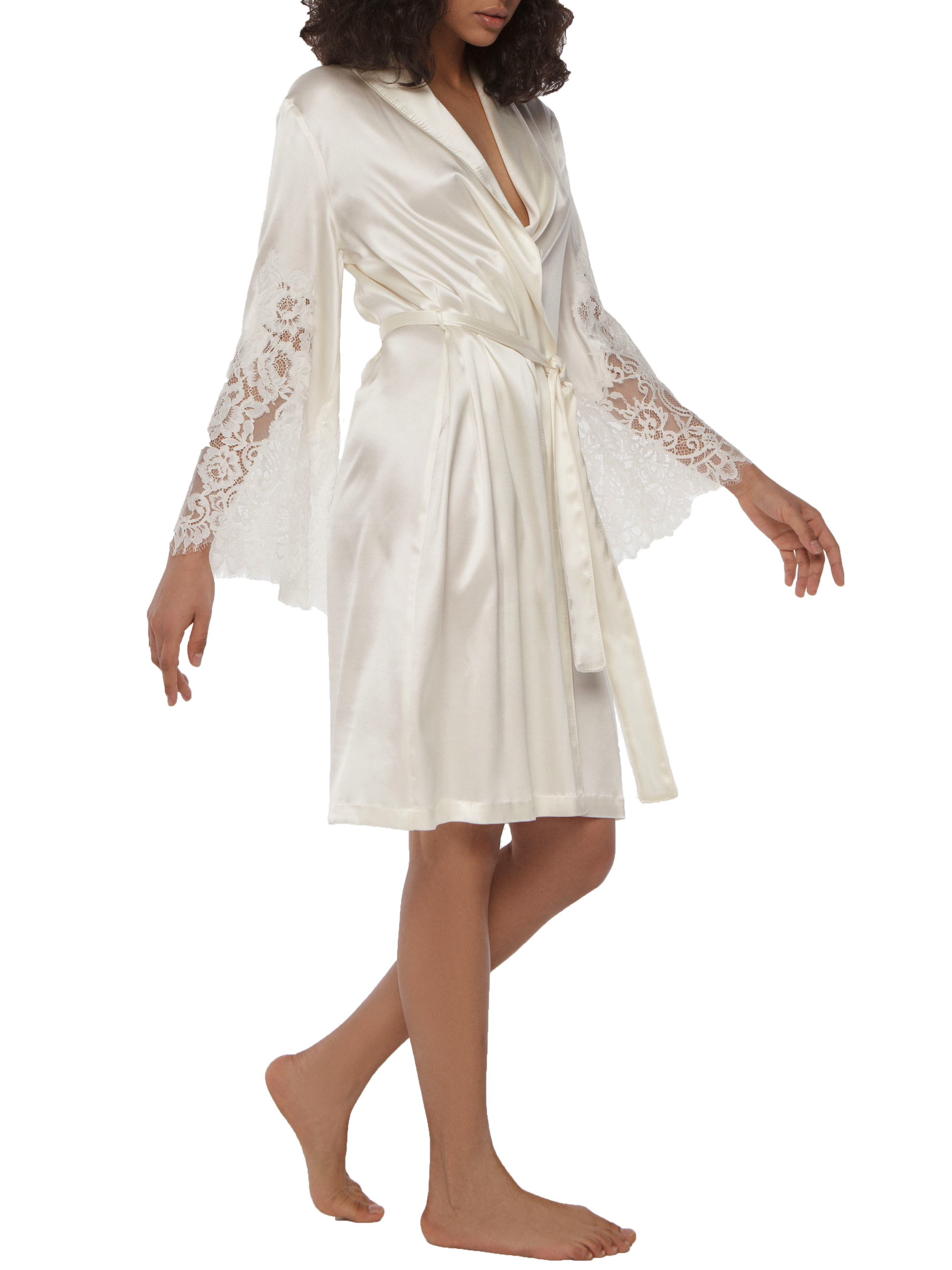 Suavite Womens Silk Robe