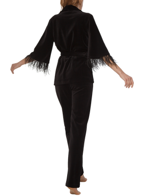 Велюровый костюм черный 731111