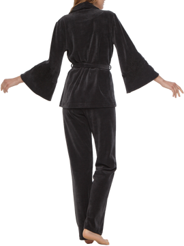 Велюровый костюм темный графит 721111