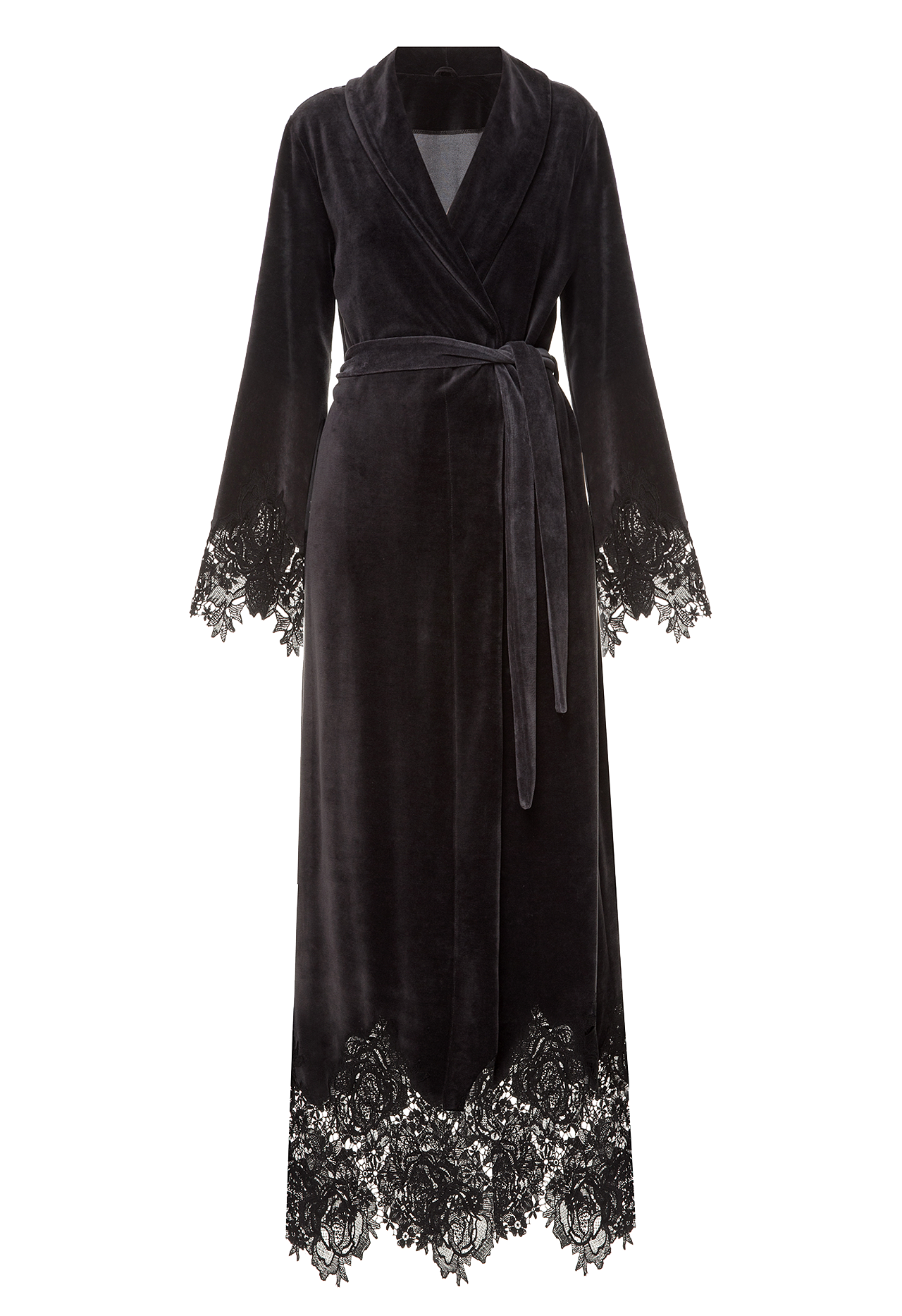 Длинный халат Suavite lace-long-robe-slp112-19-g-marielle-w