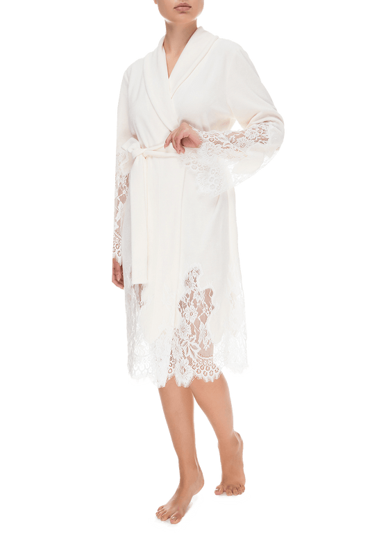 Халат короткий Suavite lace-short-robe-slp100-19-mw-marielle-w