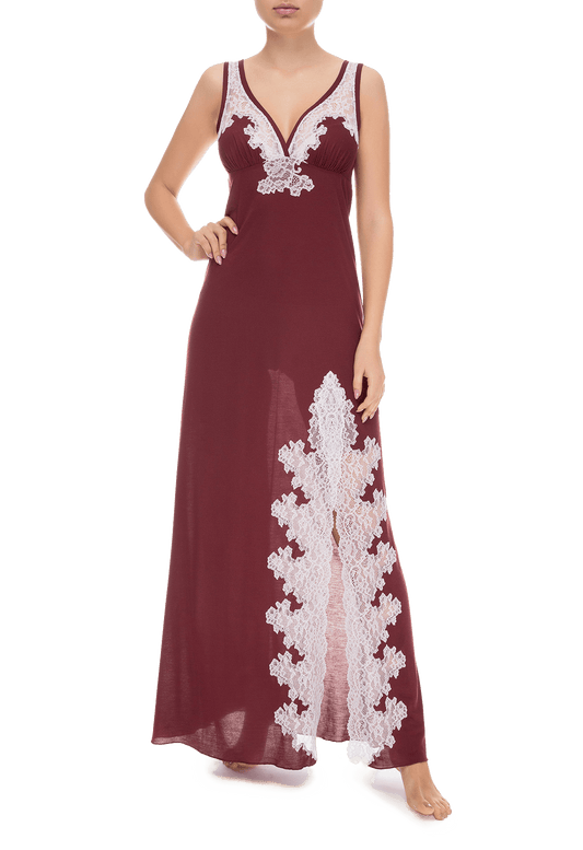 Сорочка длинная Suavite long-lace-night-dress-slp71-19-brd-meri-w