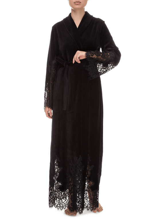 Халат длинный Suavite lace-long-robe-slp110-19-bl-marielle-w-1