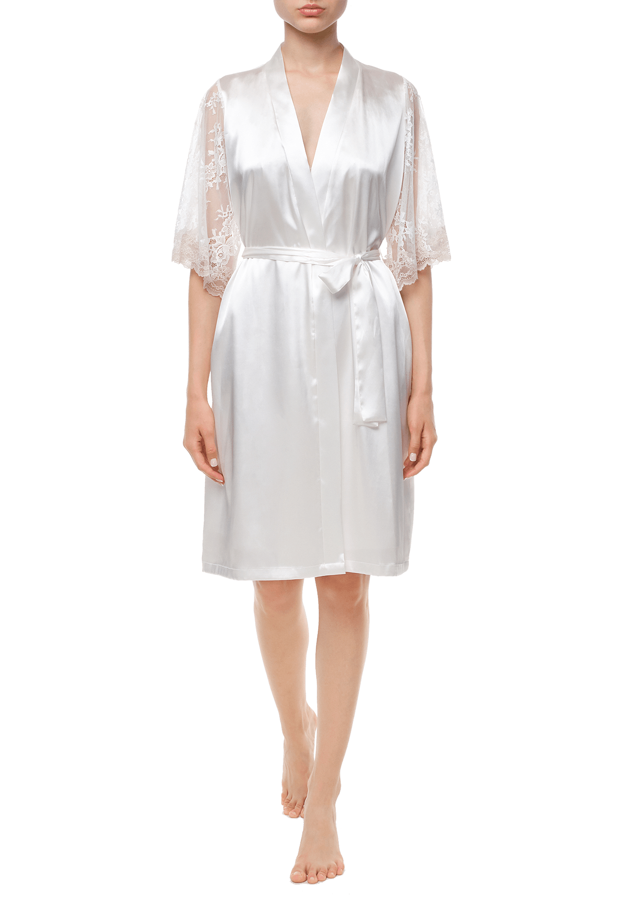 Короткий халат Suavite lace-short-robe-slp82-19-mw-bridget-w