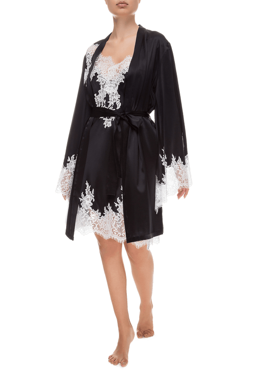 Халат Suavite lace-short-robe-hm333-sv-bl-natalie-w