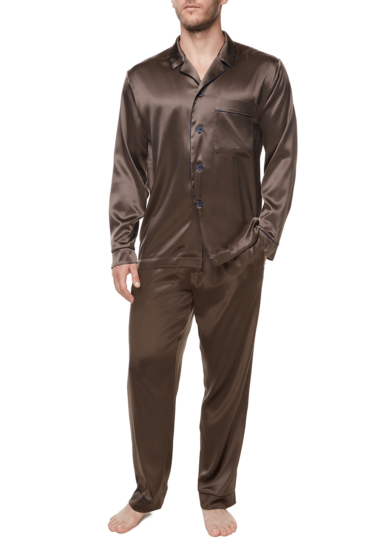 Пижама (рубашка, брюки) Suavite pajamas-men398-bw-1-3-11