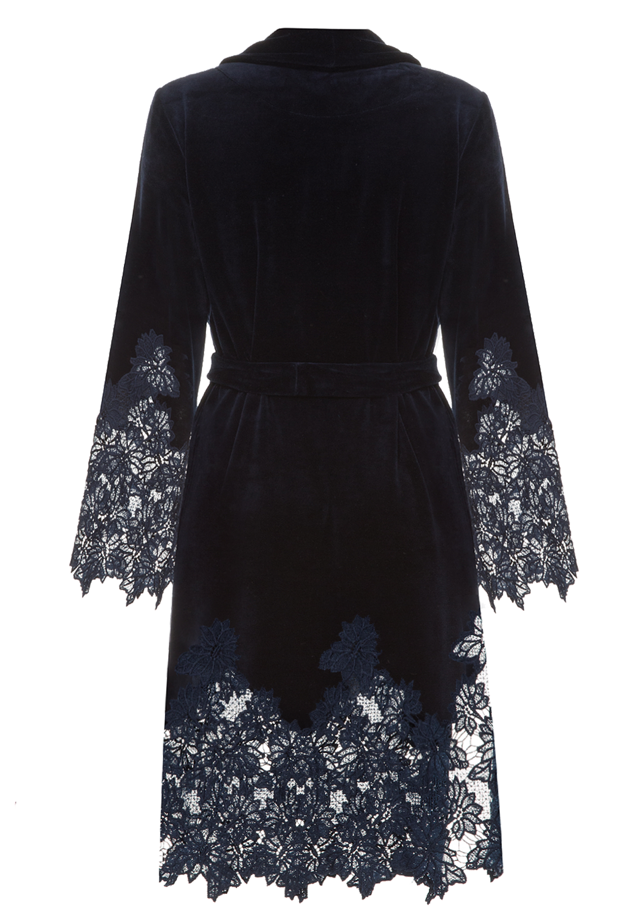 Короткий халат Suavite lace-short-robe-slp99-19-blu-marielle-w