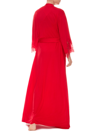 Халат длинный Suavite lace-long-robe-slp78-19-rd-aurora-w-1