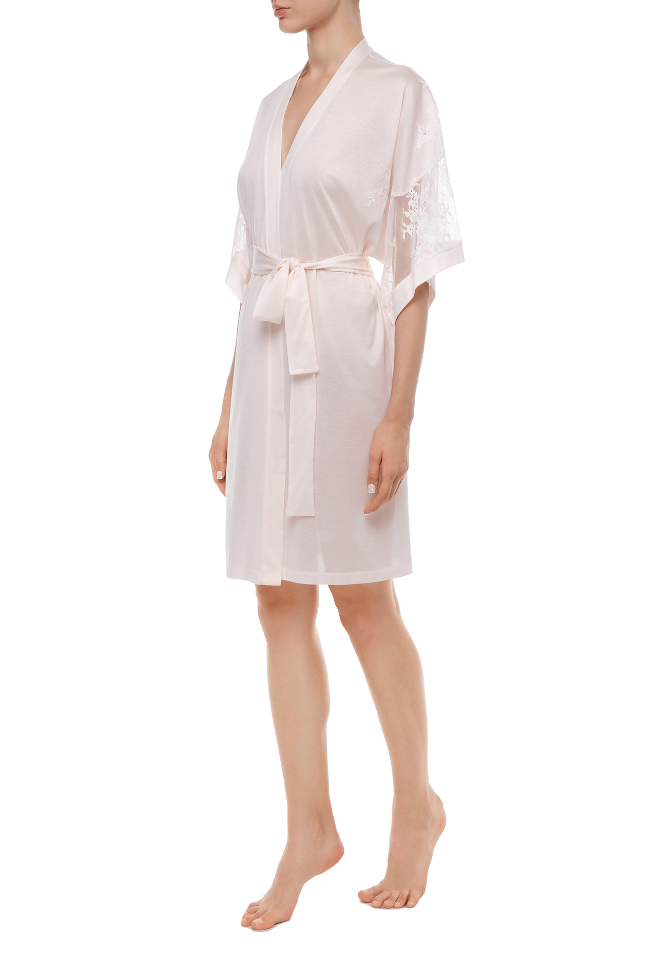 Короткий халат Suavite lace-short-robe-slp118-19-p-fleur-w