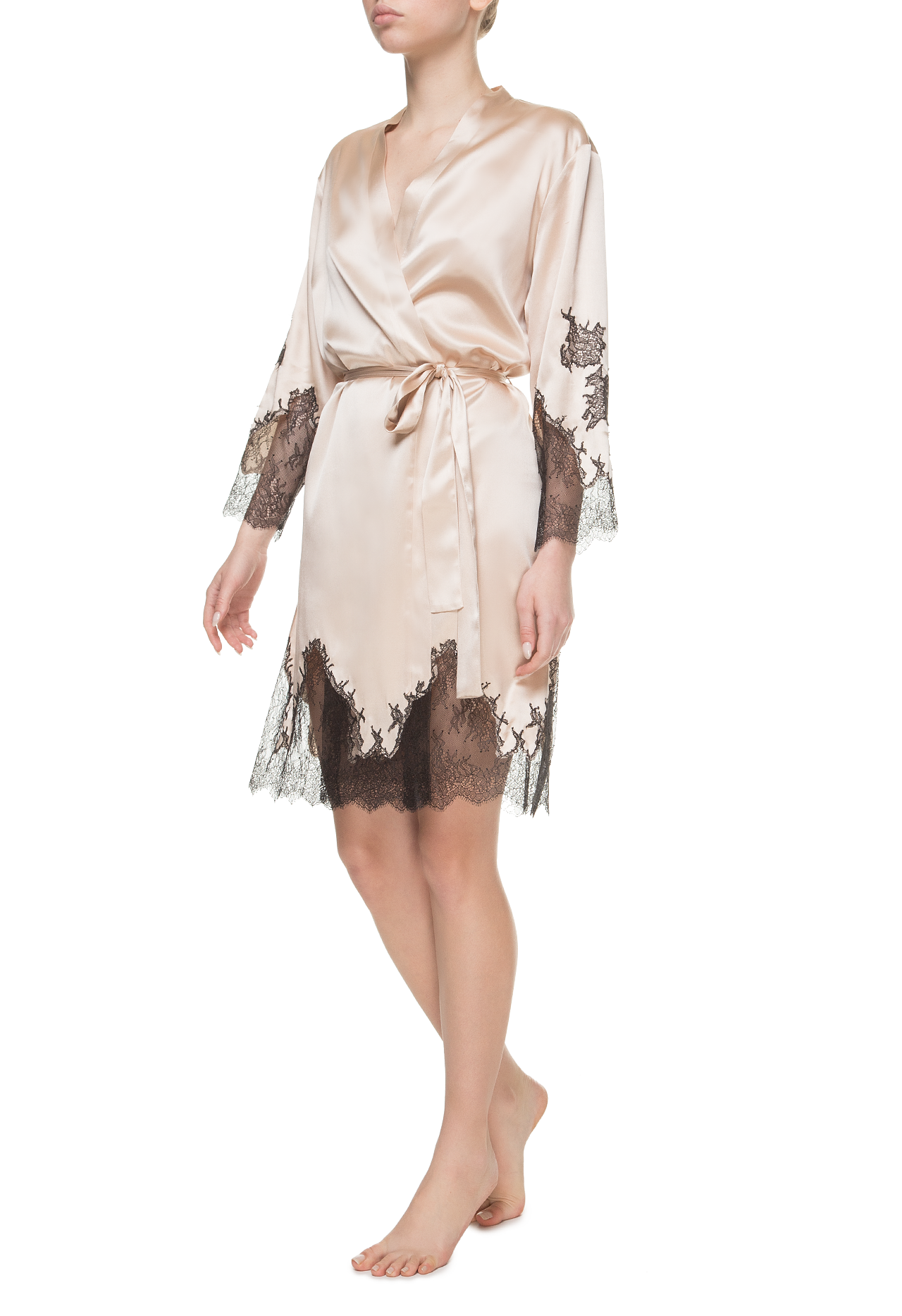 Короткий халат Suavite lace-short-robe-slp91-19-b-clemens-w