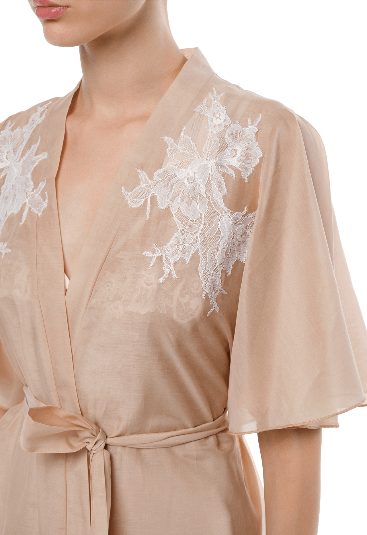 Короткий халат Suavite lace-short-robe-slp92-19-b-christine-w