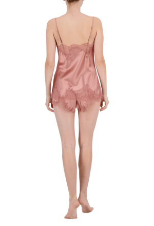 Anabel шелковая пижама с шортами с кружевом